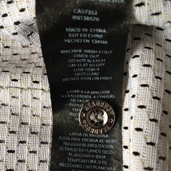 Headrush Mens Camo Jersey XL Khaki Green Brown Button Closure Mesh Short Sleeve - Picture 7 of 7